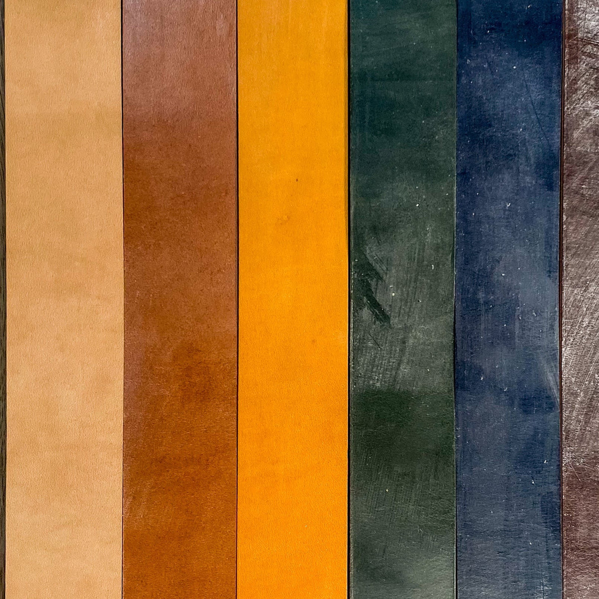 J&FJ Baker & Co Leather Samples Oak Bark Leather Swatches Carmine